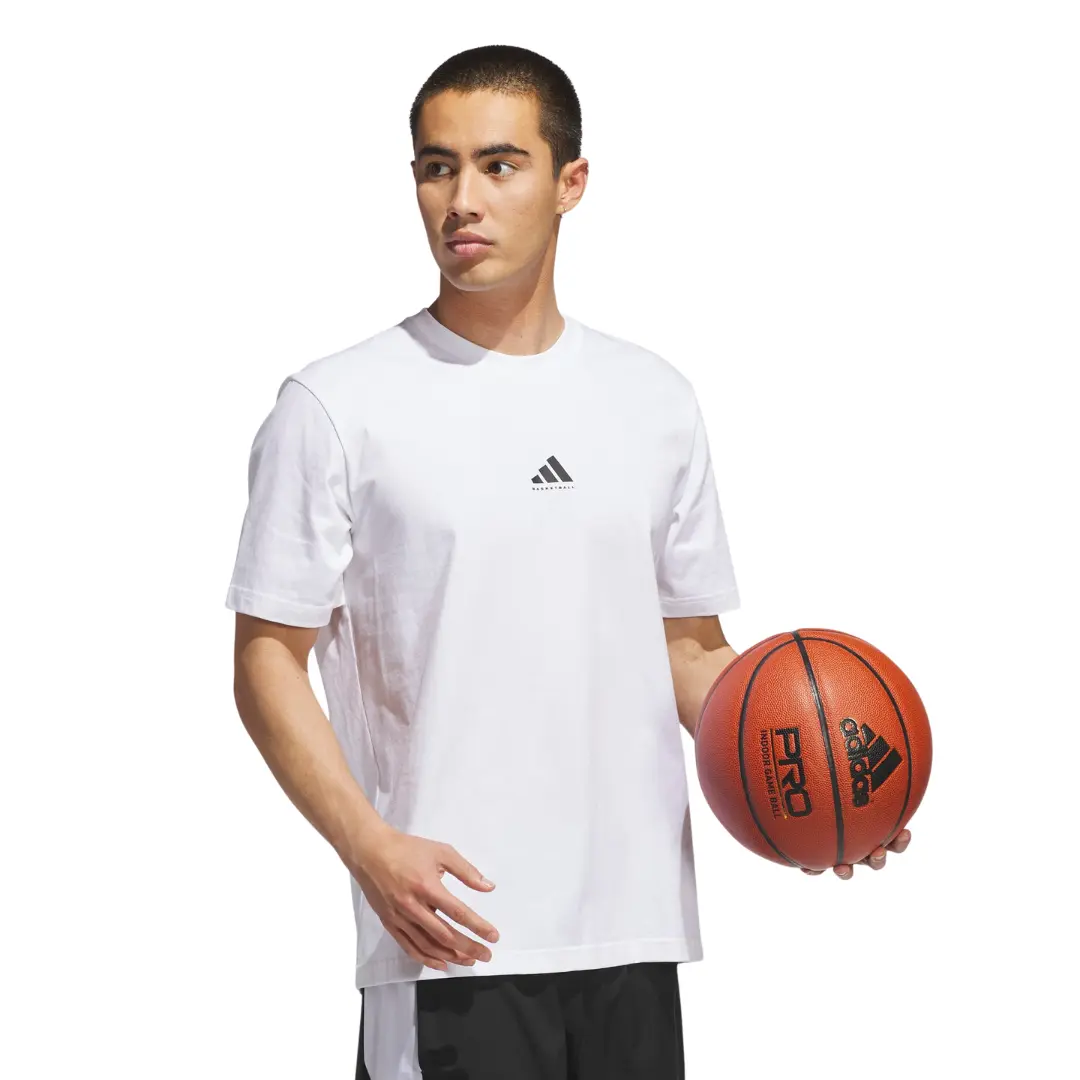 adidas Men Basketball Found Tee | JX0084 - Image 5