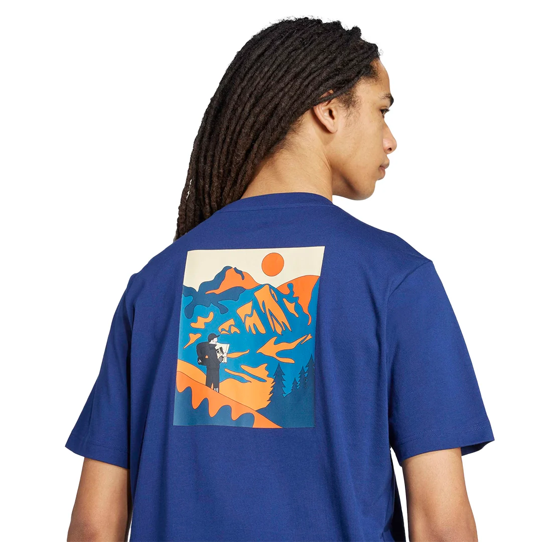 adidas Men Doodle Hike T-shirt | KA7137 - Image 4