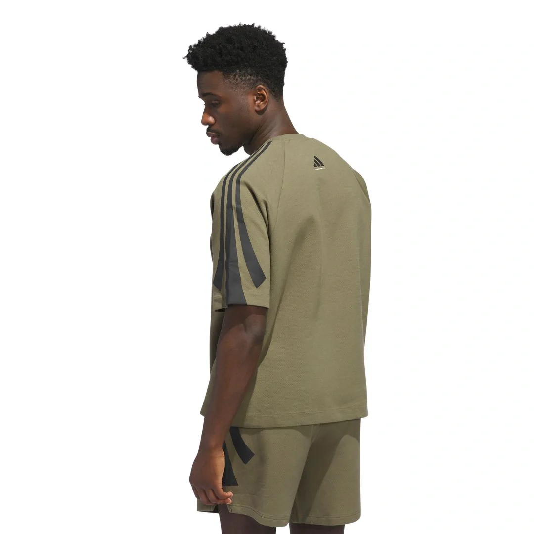 adidas Unisex Short Sleeve Sweat | JN3975 - Image 2
