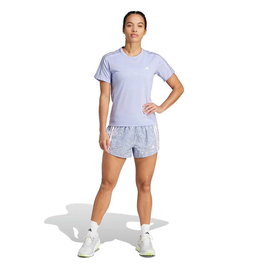 adidas Women Own The Run Excite All Over Print Shorts | JD7759 - Image 7