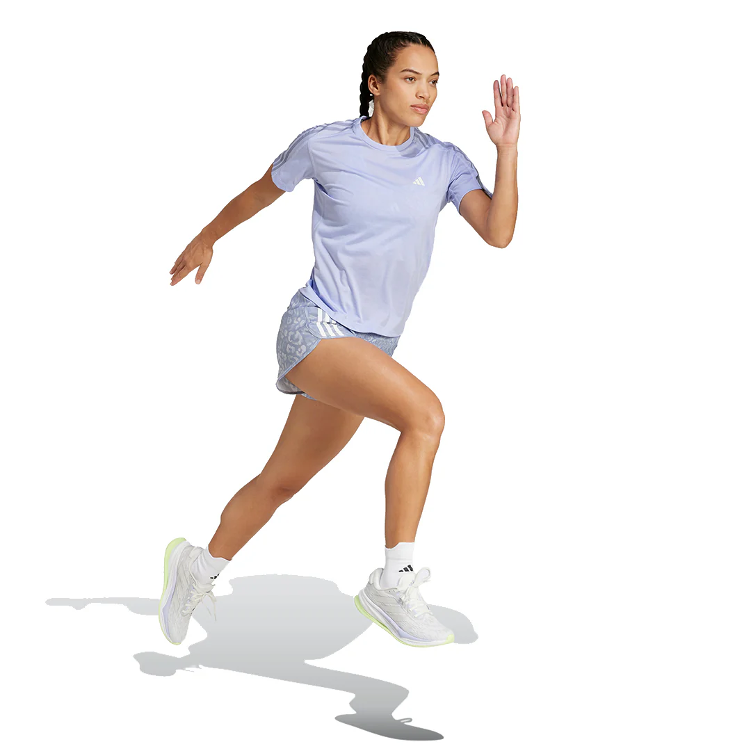 adidas Women Own The Run Excite All Over Print Shorts | JD7759 - Image 8