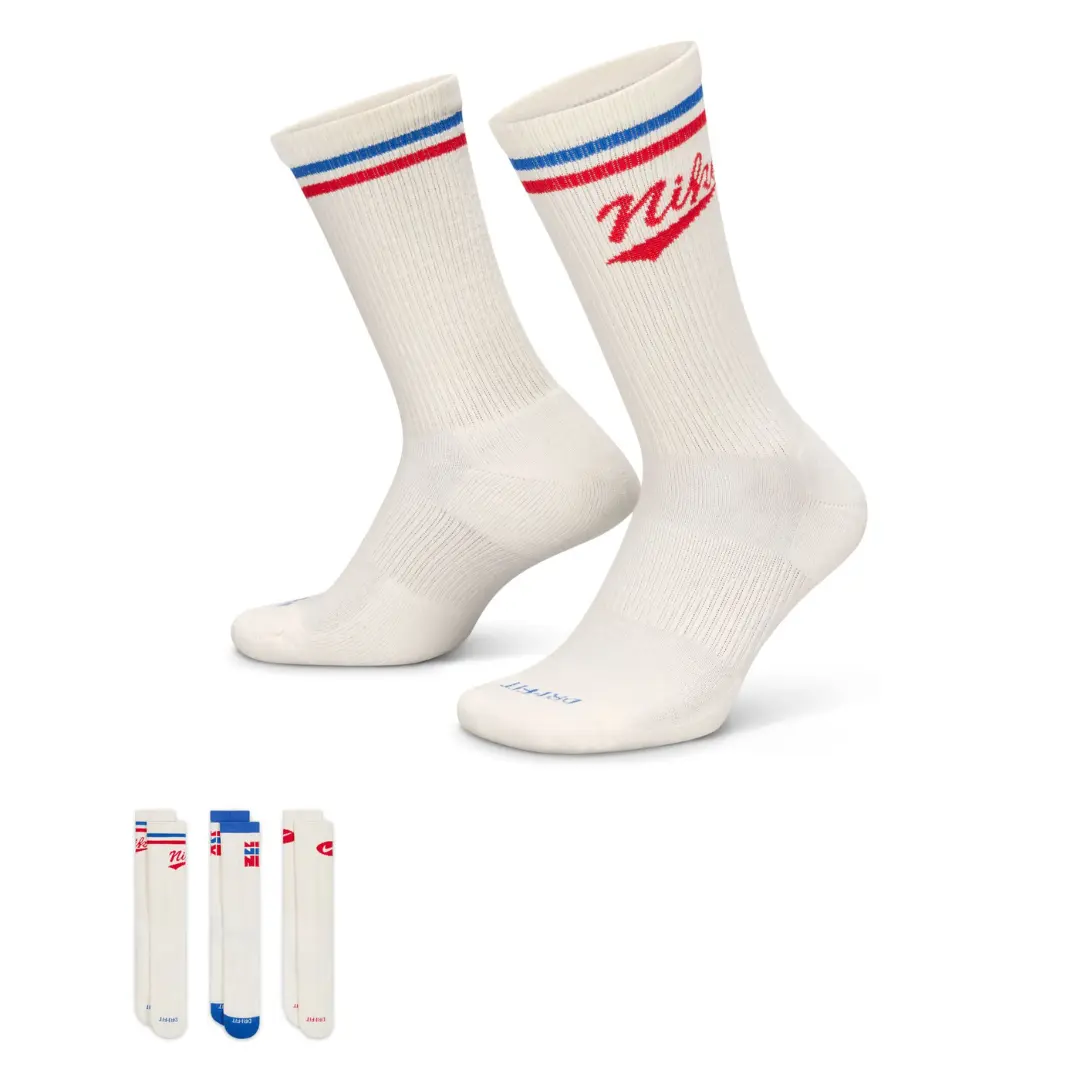 Nike Men Everyday Plus Crew Socks 3 Pair | HJ9336-901