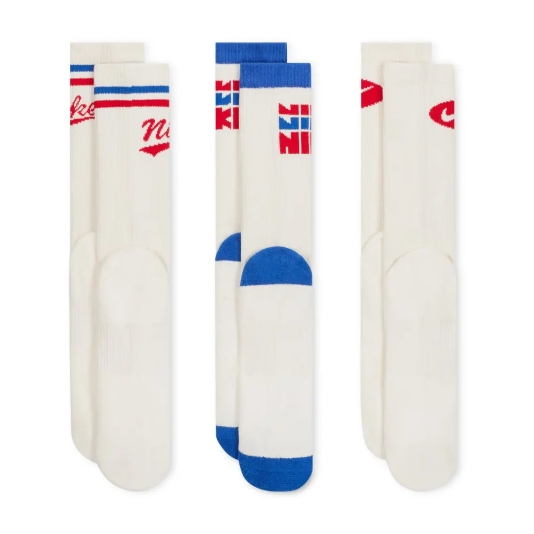 Nike Men Everyday Plus Crew Socks 3 Pair | HJ9336-901 - Image 3