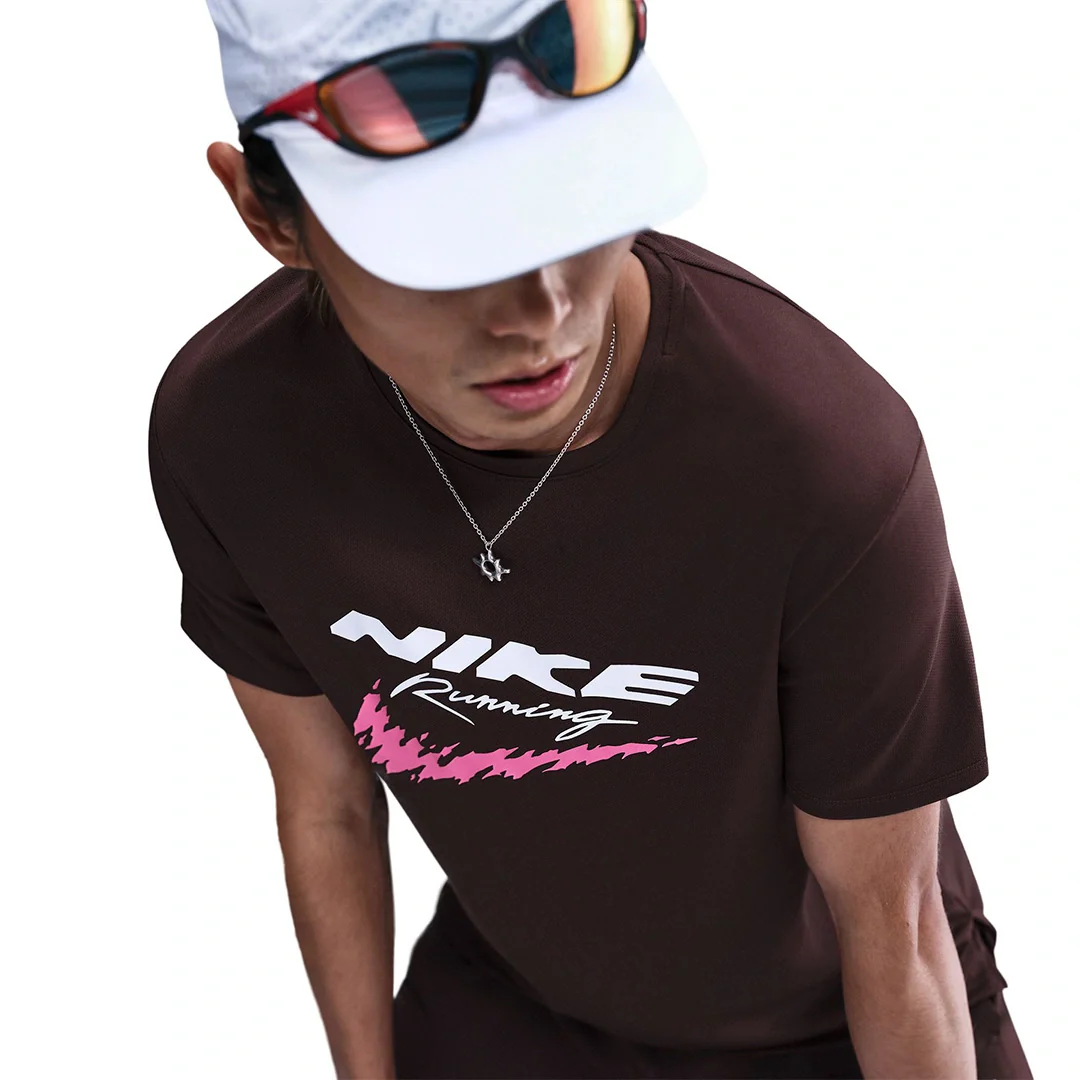 Nike Men Miler Dri-FIT UV Running Top | HV2136-652 - Image 5