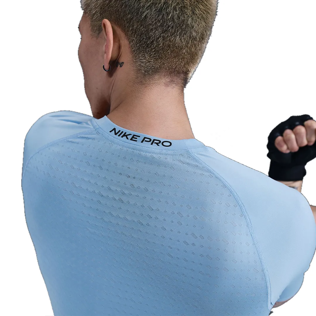Nike Men Pro Breathe Slim-Fit Short-Sleeve Top | HJ4056-422 - Image 3