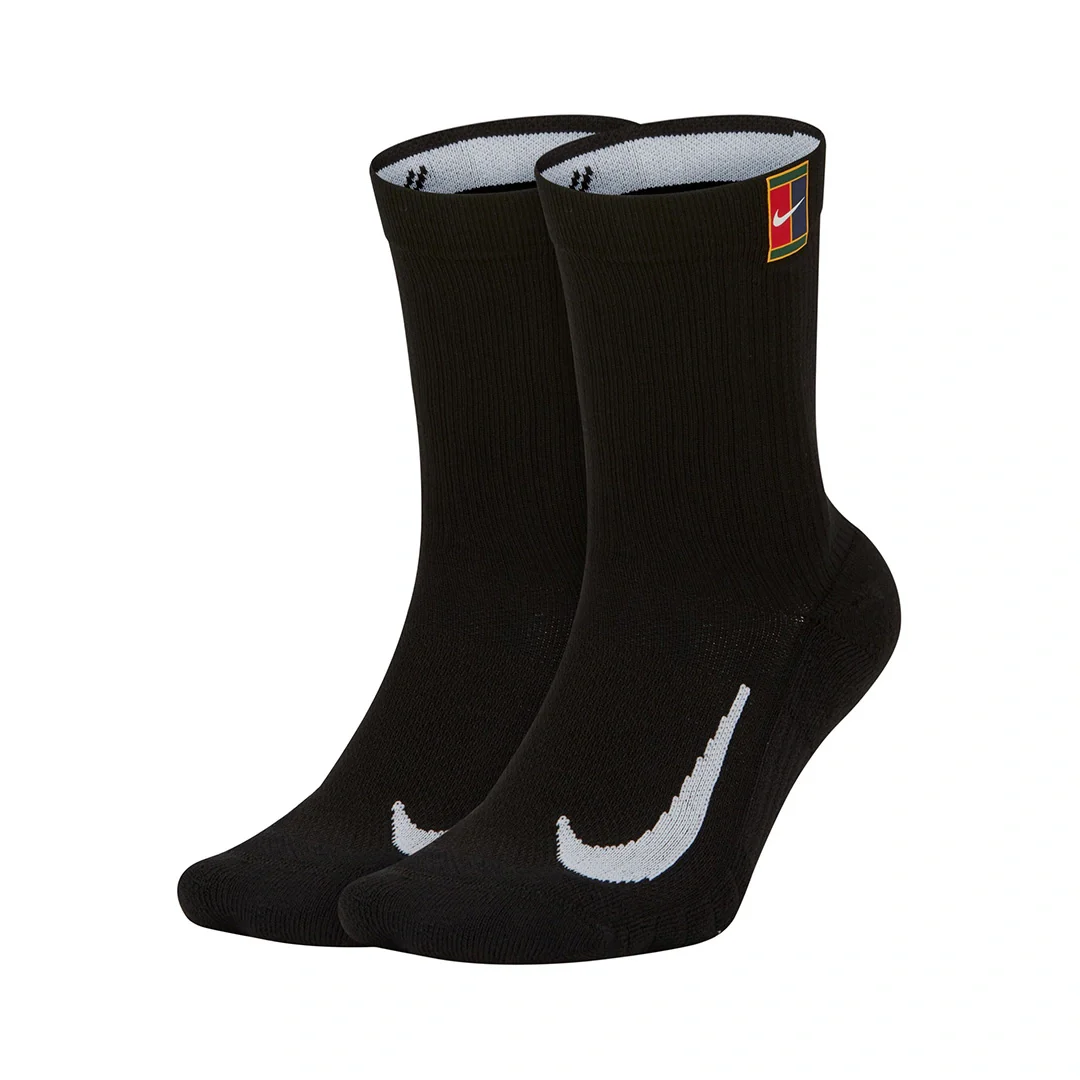 Nike Unisex Court Multiplier Cushioned Tennis Crew Socks 2 Pairs | SK0118-010