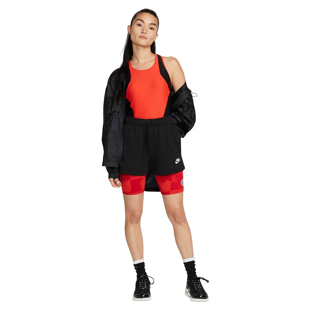 Nike Women Sportswear Club Fleece Mid-Rise Shorts | DQ5803-010 - Image 5