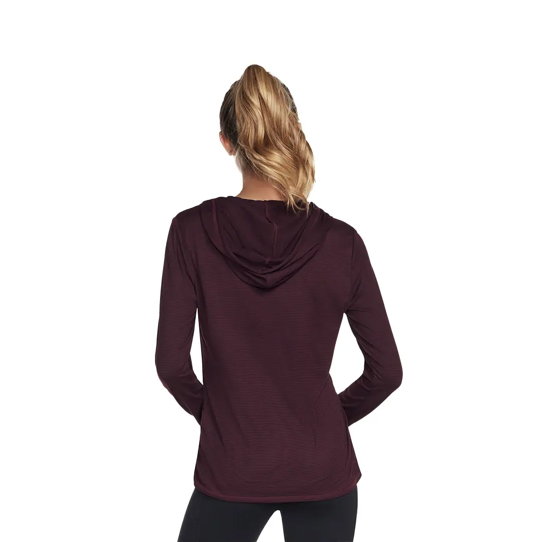 Skechers Women Go DRI Harmony Stripe Hoodie | LT2PUR - Image 3