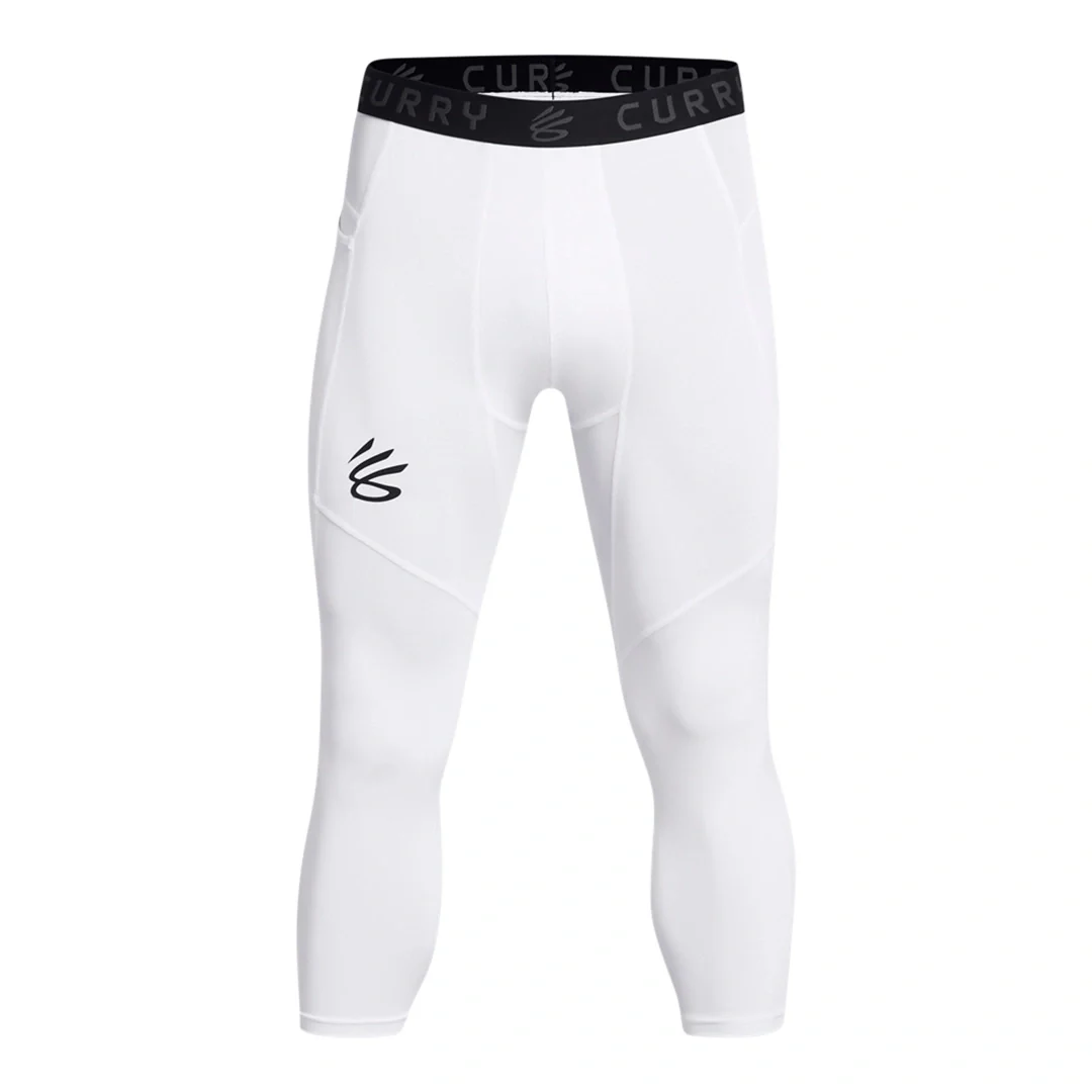 Under Armour Men Curry Brand 3/4 Leggings | 1379828-100 - Image 3