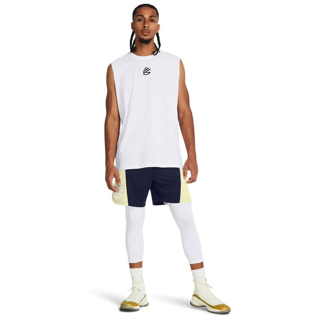 Under Armour Men Curry Brand 3/4 Leggings | 1379828-100 - Image 5
