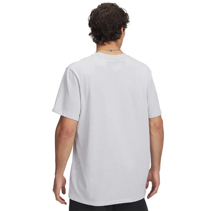 Under Armour Men Curry Heavyweight Verbiage Tee 1 | 1390404-014 - Image 3