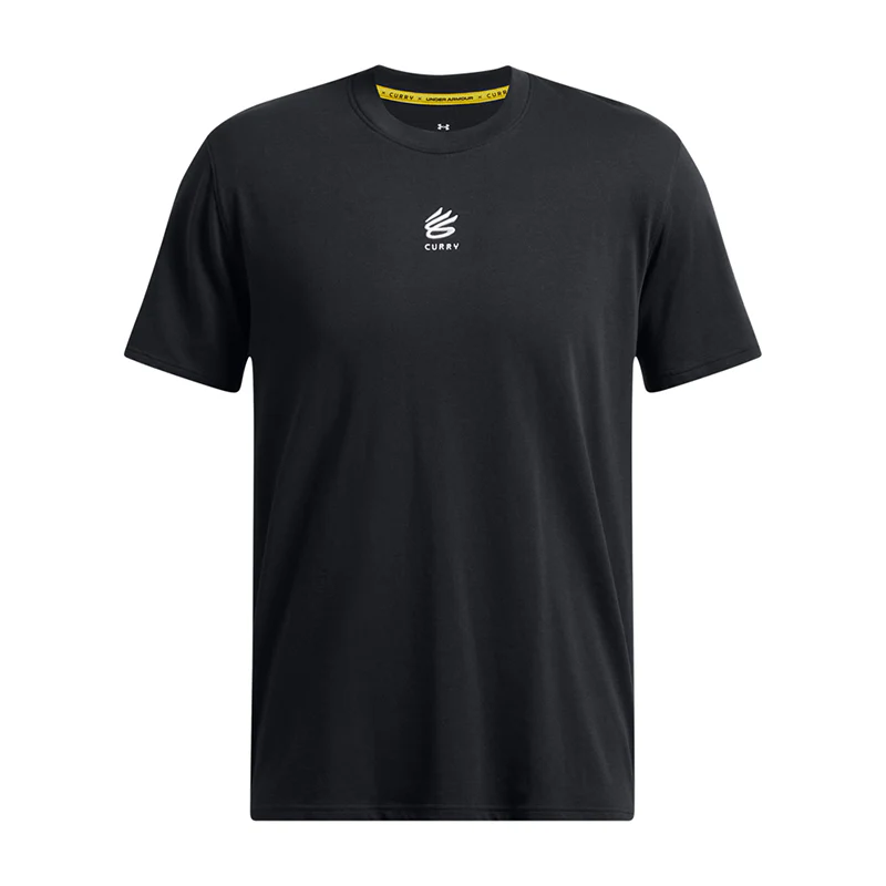 Under Armour Men Curry Hvyweight Logo T-Shirt | 1387107-001 - Image 3