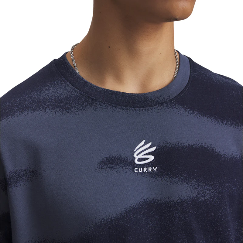 Under Armour Men Curry Heavyweight Logo T-Shirt | 1387107-044 - Image 3