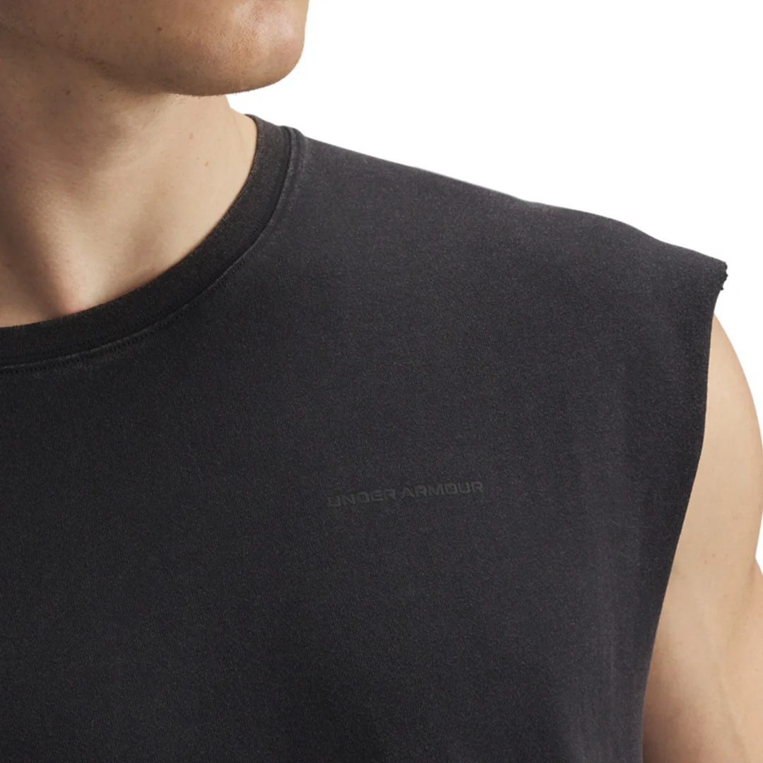 Under Armour Men Icon Heavyweight Cotton Tank | 1390241-001 - Image 3