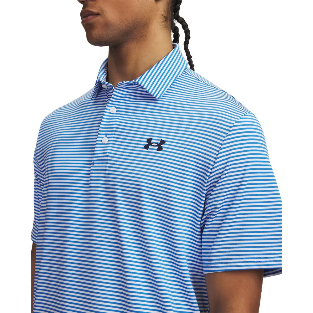 Under Armour Men Playoff 3.0 Stripe Polo | 1378676-402 - Image 3