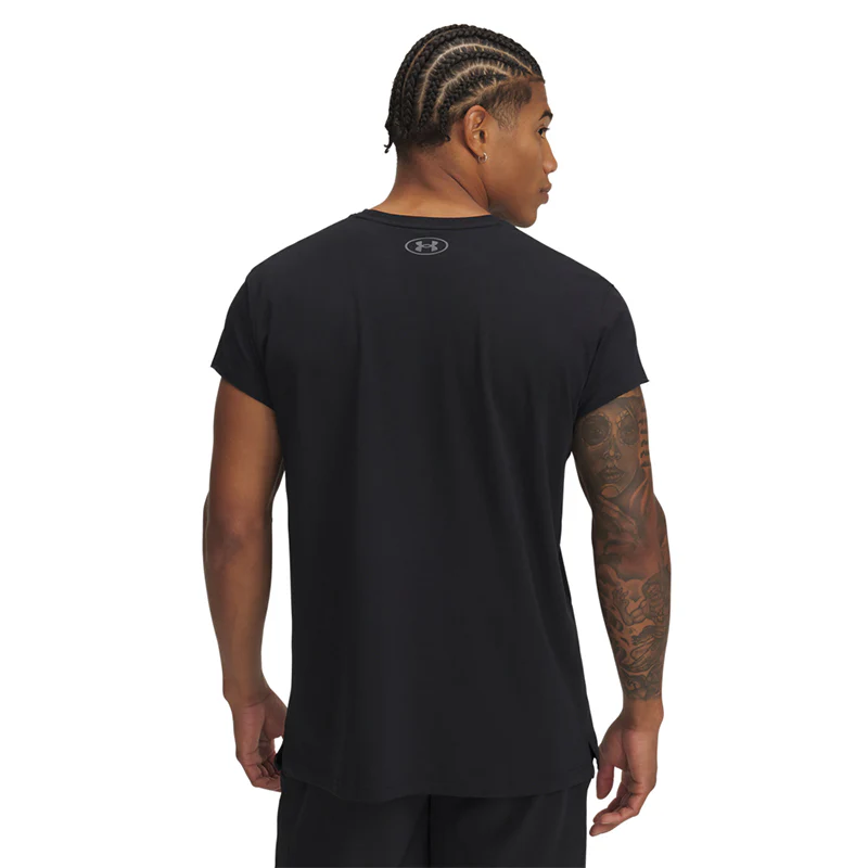 Under Armour Men Project Rock Cap Sleeve T-Shirt | 1389940-001 - Image 2