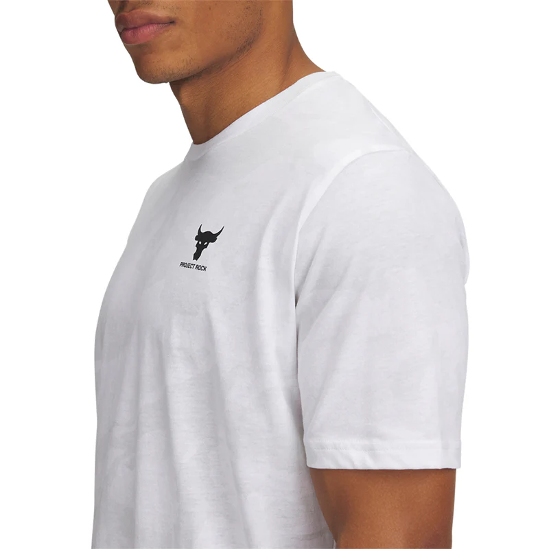 Under Armour Men Project Rock Printed Short Sleeve | 1389898-100 - Image 2