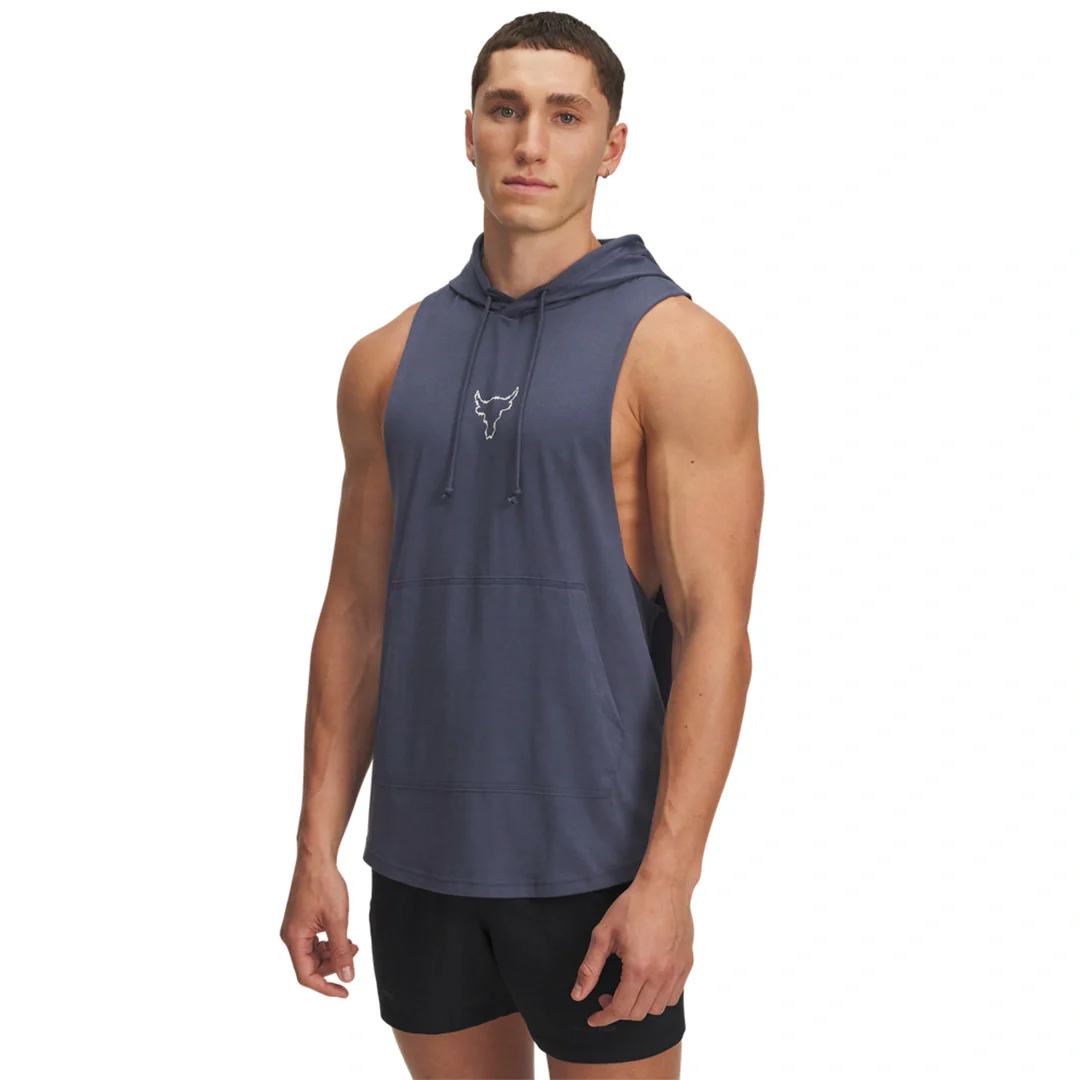 Under Armour Men Project Rock Q3PO Sleeveless Hoodie | 6005048-044
