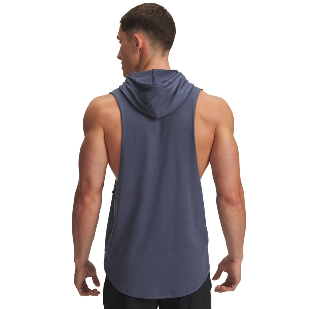 Under Armour Men Project Rock Q3PO Sleeveless Hoodie | 6005048-044 - Image 2