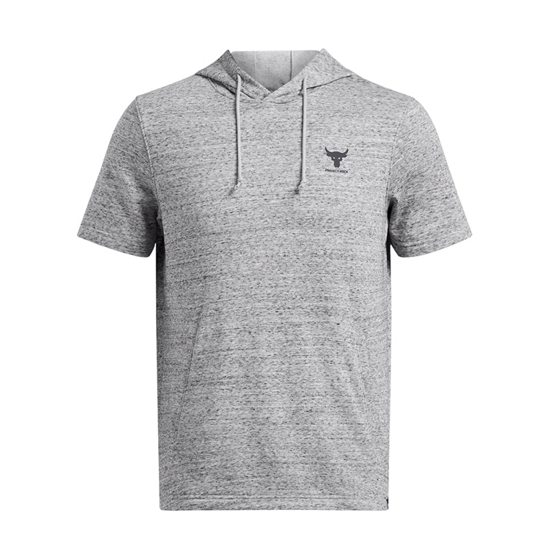 Under Armour Men Project Rock Terry Short Sleeve Hoodie | 1387447-011 - Image 3