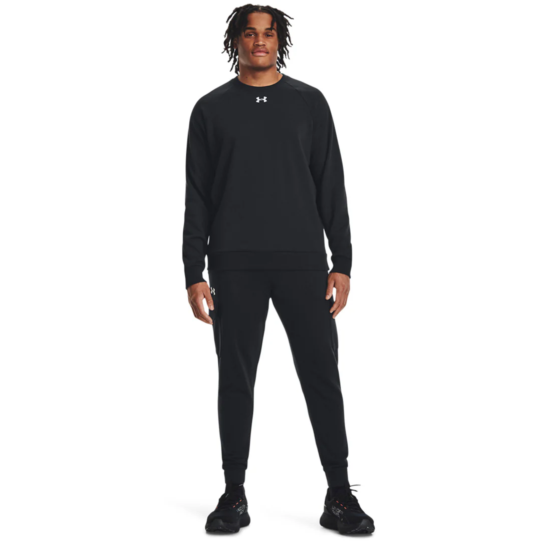 Under Armour Men Rival Fleece Crew | 1379755-001 - Image 5