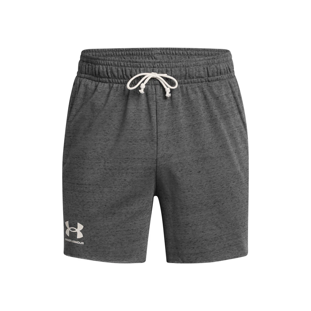 Under Armour Men Rival Terry 6" Shorts | 1382427-025 - Image 3
