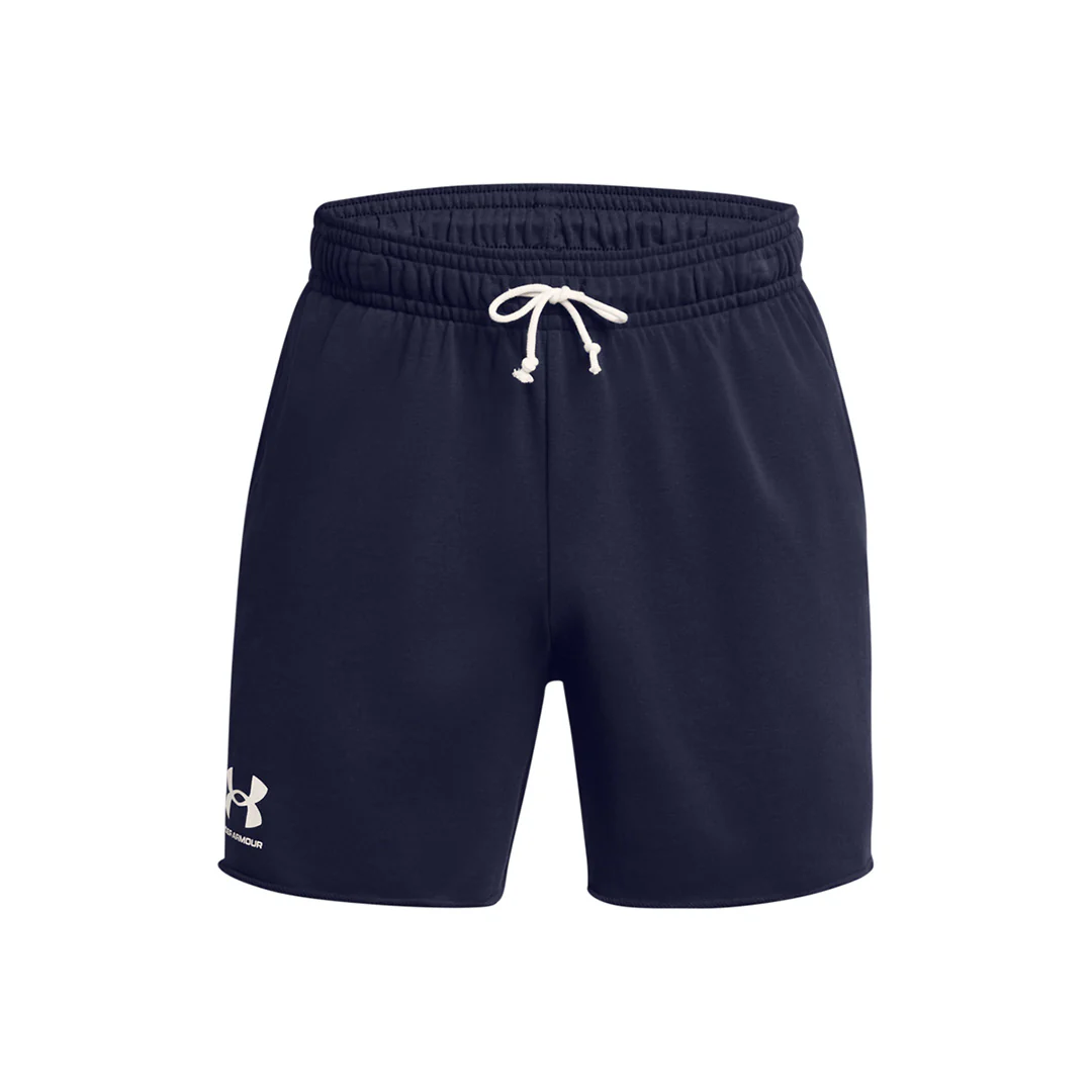 Under Armour Men Rival Terry 6" Shorts | 1382427-410 - Image 3