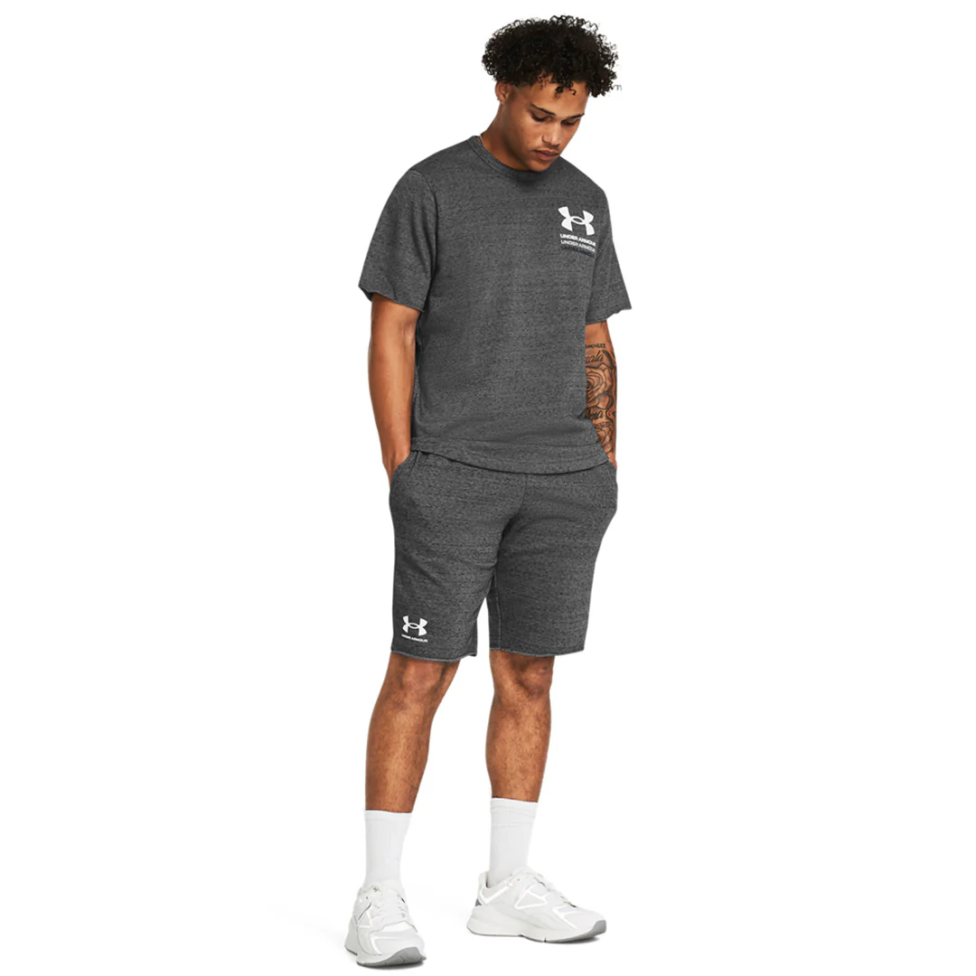 Under Armour Men Rival Terry Shorts | 1361631-025 - Image 5