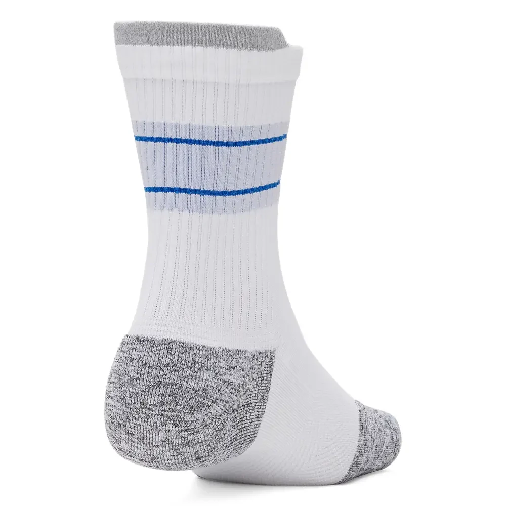 Under Armour Unisex ArmourDry Run Cushion 3 Pair Crew | 1387043-103 - Image 2