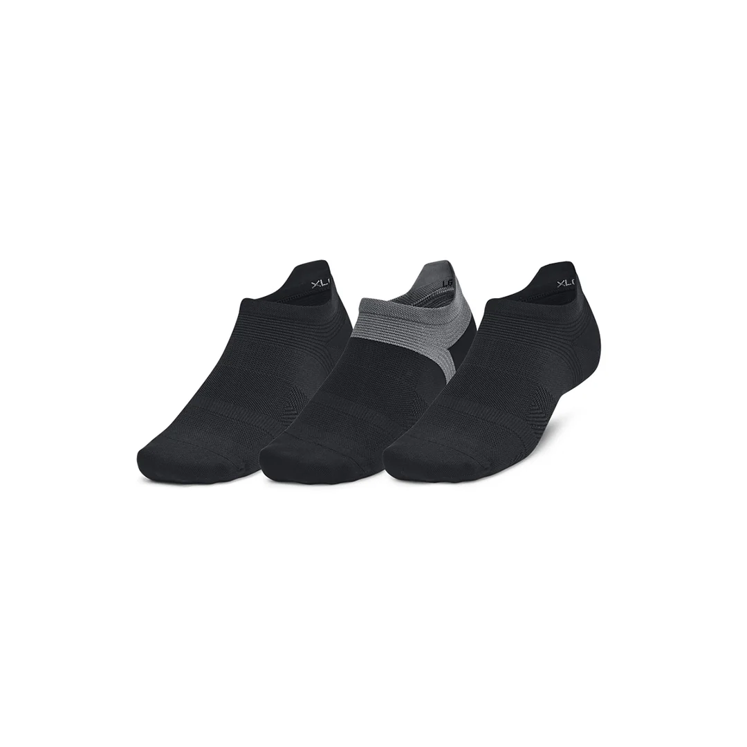Under Armour Unisex ArmourDry Run Lite 3 Pair No Show Tab Socks | 1386237-001 - Image 3