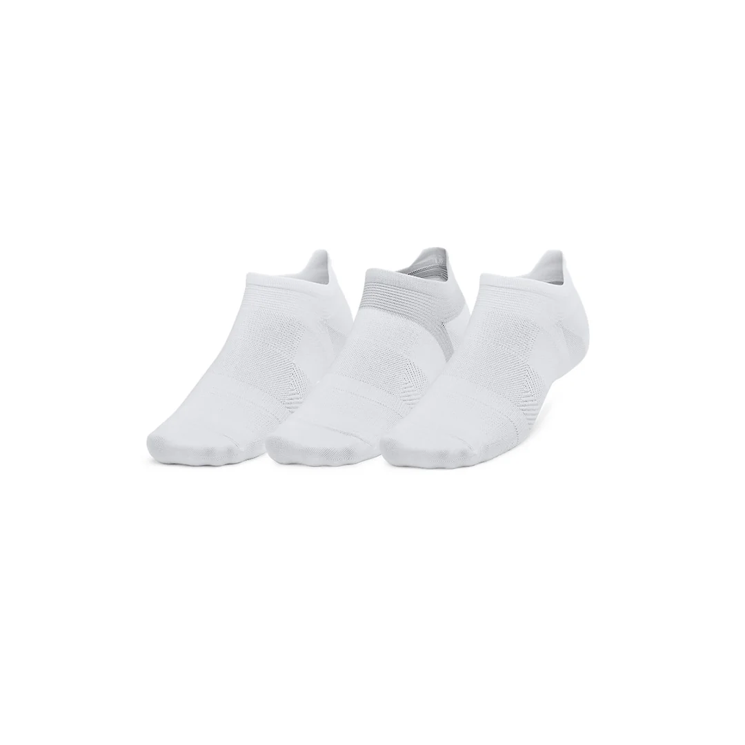 Under Armour Unisex ArmourDry Run Lite 3 Pair No Show Tab Socks | 1386237-100 - Image 3