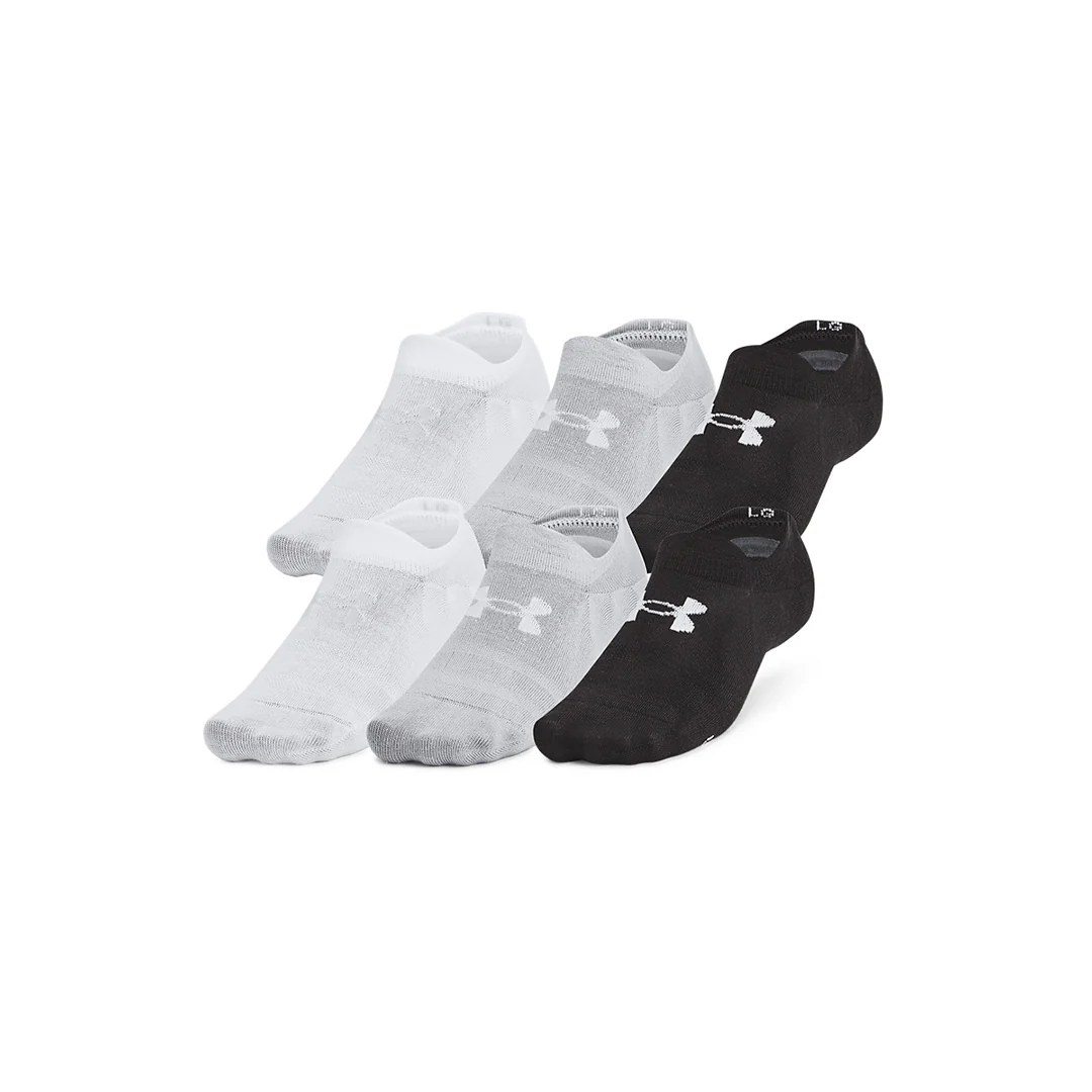 Under Armour Unisex Essential 6 Pair Ultra Low Socks | 1386240-002 - Image 3