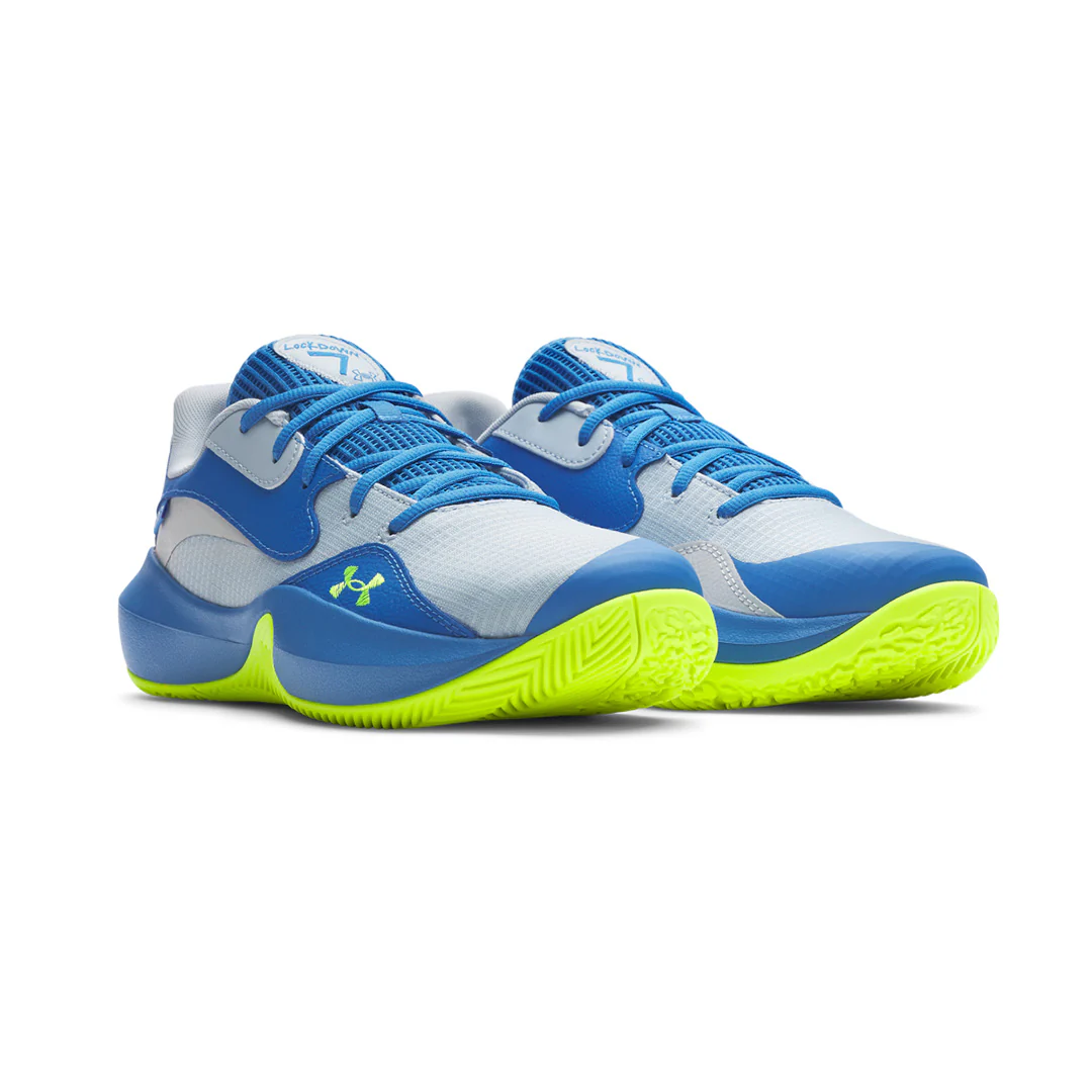 Under Armour Unisex Lockdown 7 Low Basketball Shoes | 3027646-453 - Image 3