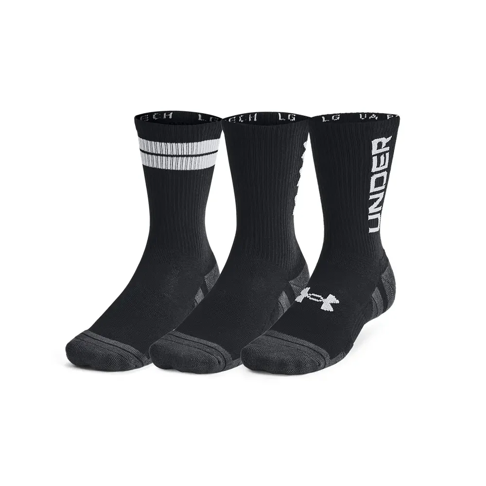 Under Armour Unisex Perf Tech Nov 3 Pair Crew | 1379515-002 - Image 3