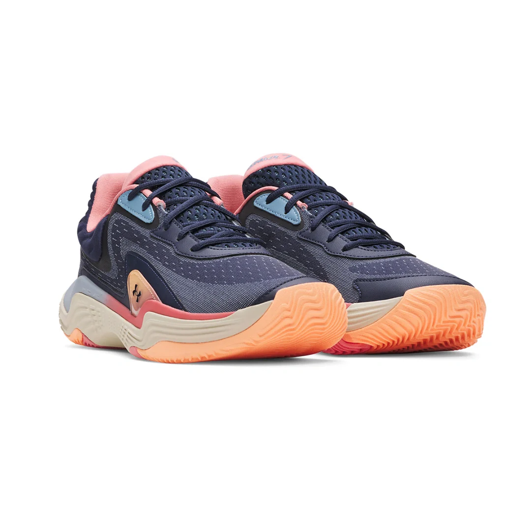 Under Armour Unisex Spawn 7 Basketball Shoes | 3028461-453 - Image 3
