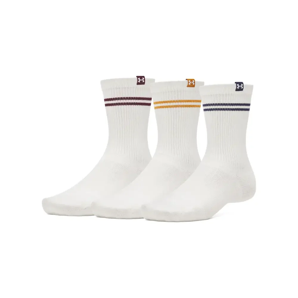 Under Armour Unisex Sportswear Cotton NV Crew Socks | 1390130-110 - Image 3