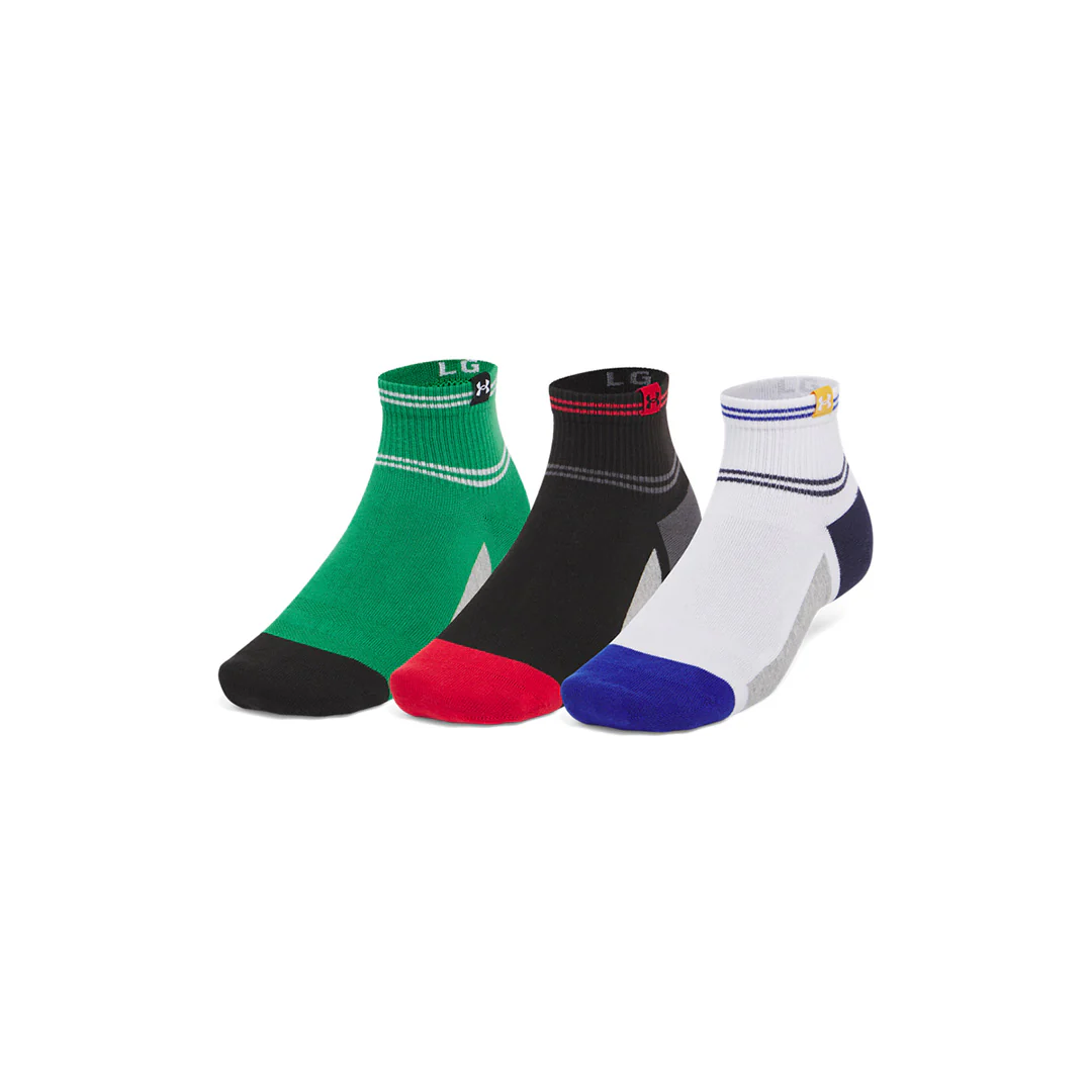 Under Armour Unisex Sportswear Cotton NV Quarter Socks | 1390131-100 - Image 3