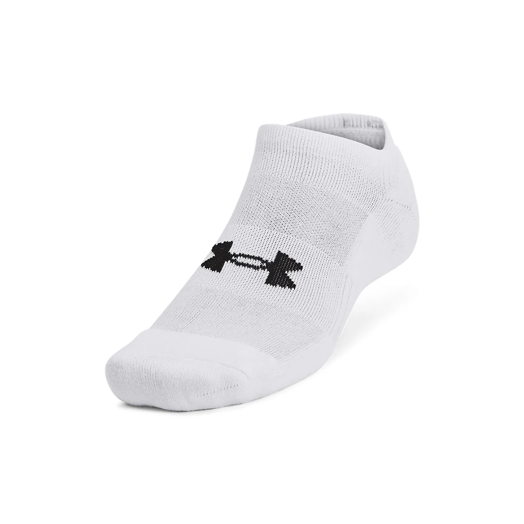 Under Armour Unisex Training Cotton 3-Pack No Show Socks | 1386313-100