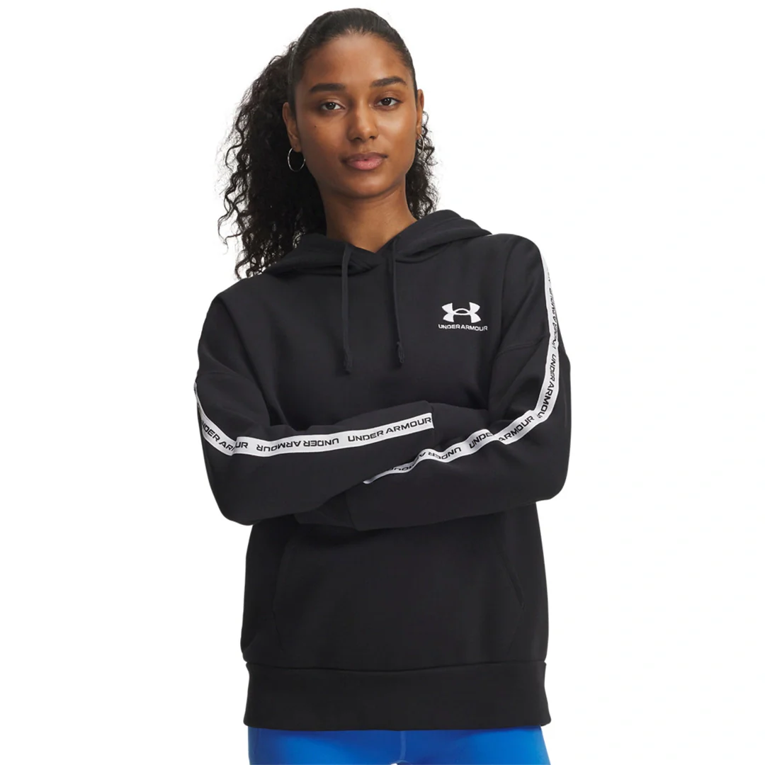 Under Armour Women Icon Fleece Taped Hoodie | 6003708-004