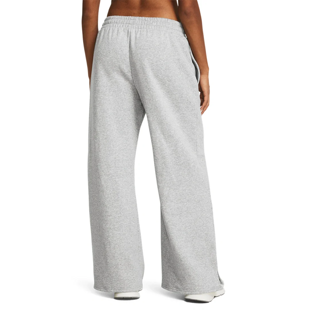 Under Armour Women Icon Fleece Wide Leg Pants | 1386497-011 - Image 2