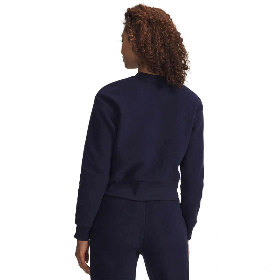 Under Armour Women Icon Terry Varsity Crew | 6003680-410 - Image 2