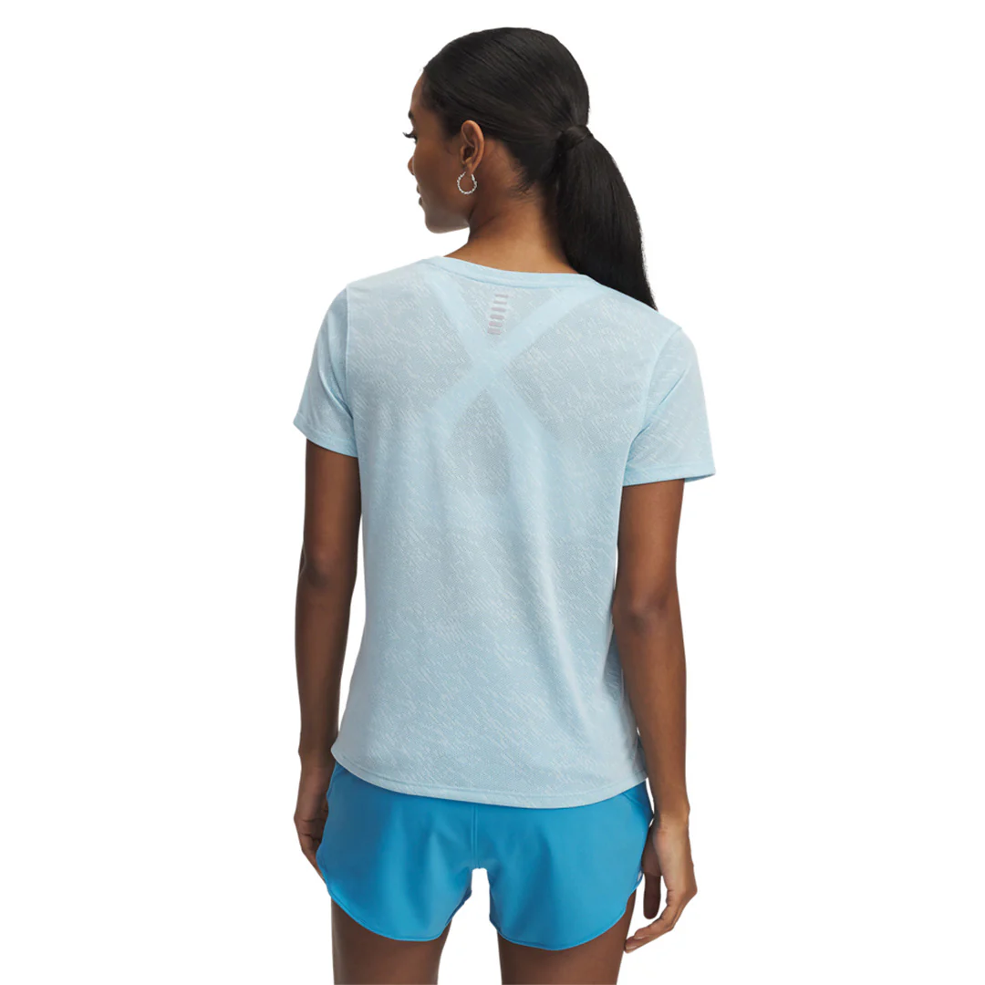Under Armour Women Launch Camo Short Sleeve | 1386337-494 - Image 2