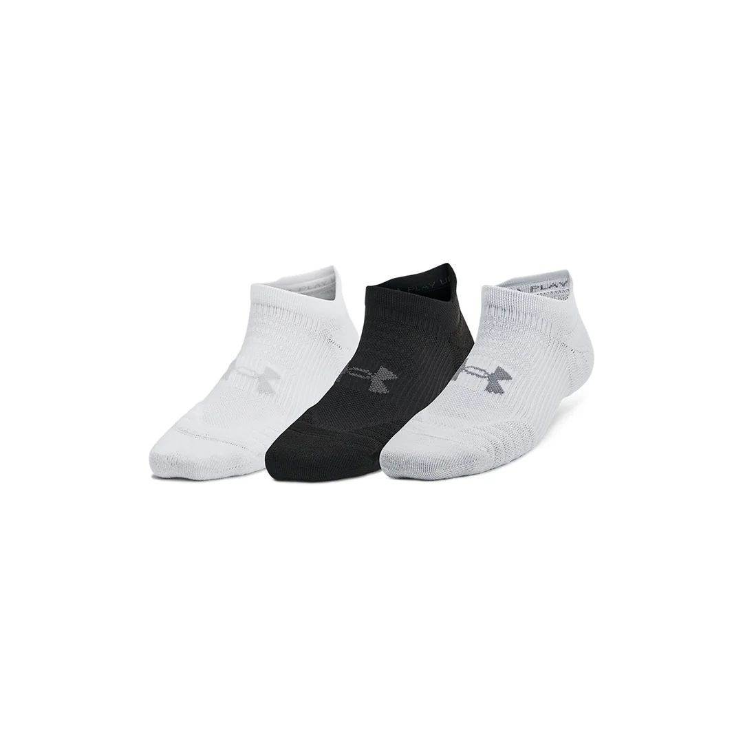 Under Armour Women Play Up 3-Pack No Show Tab Socks | 1386250-014
