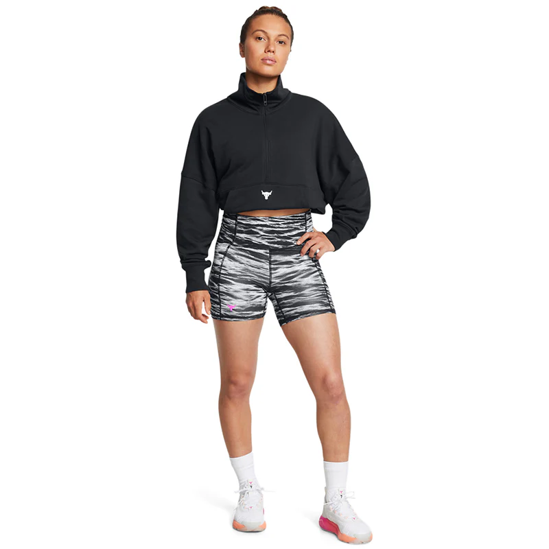 Under Armour Women Project Rock Lets Go Bench to Beach Middy PT | 1388091-001 - Image 6