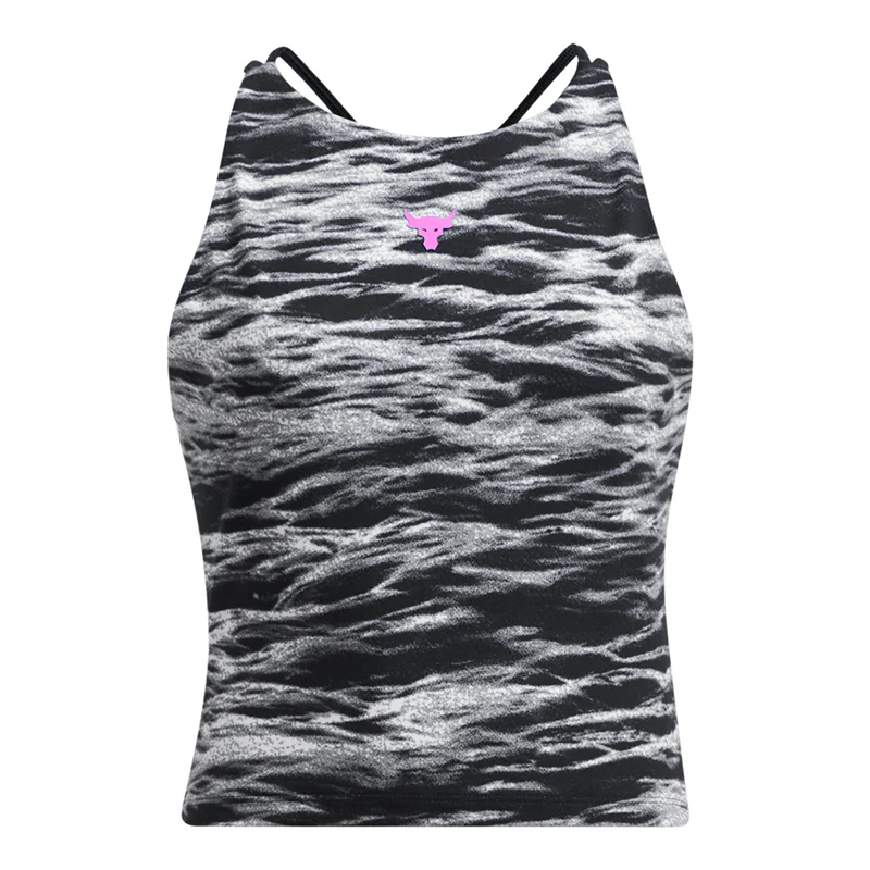 Under Armour Women Project Rock Lets Go Bench to Beach Top PT | 1388090-001 - Image 3