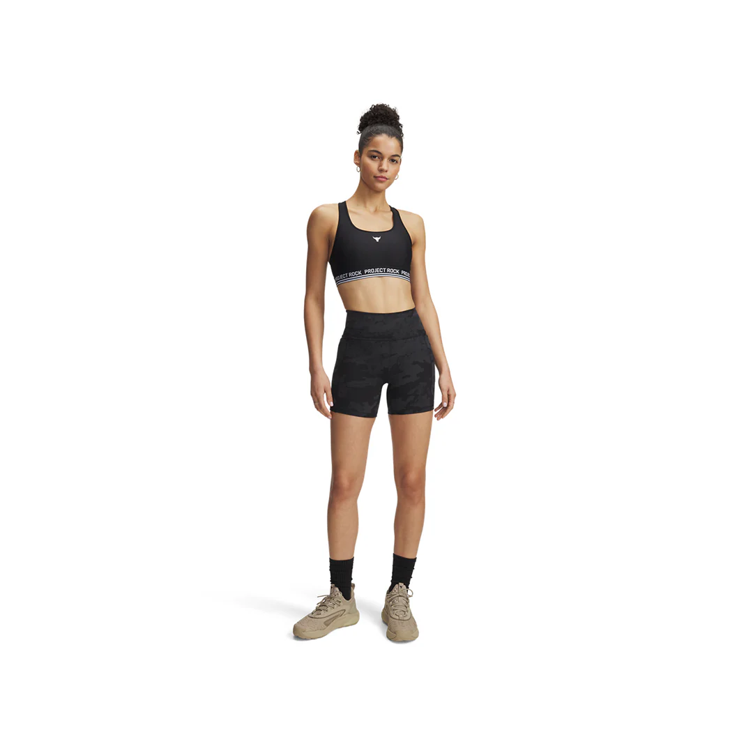 Under Armour Women Project Rock Middy Shorts | 1389712-001 - Image 4