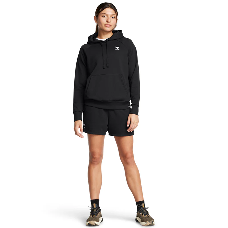 Under Armour Women Project Rock Terry Shorts | 1389337-001 - Image 5