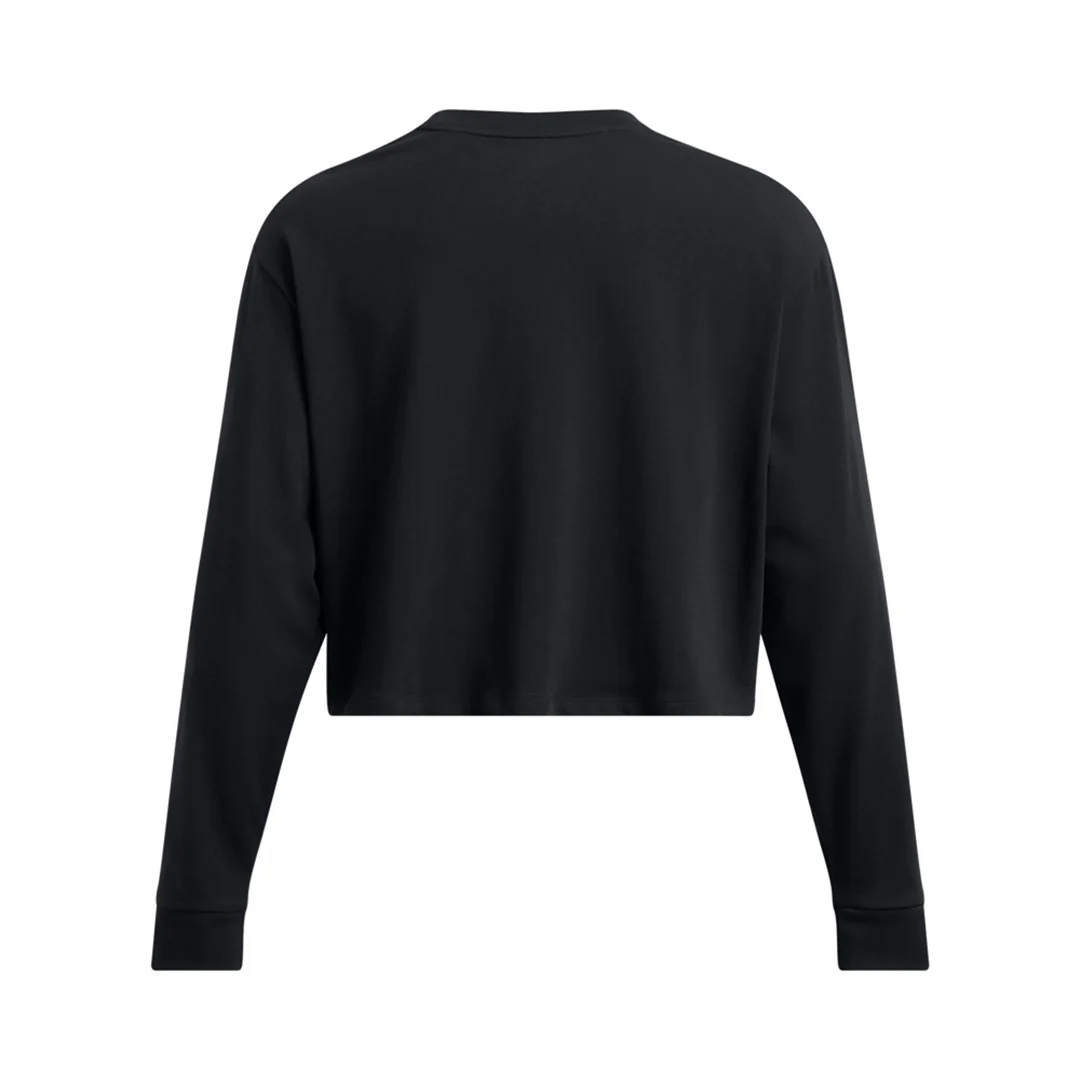 Under Armour Women Rival Boxy Long Sleeve | 1389282-001 - Image 4