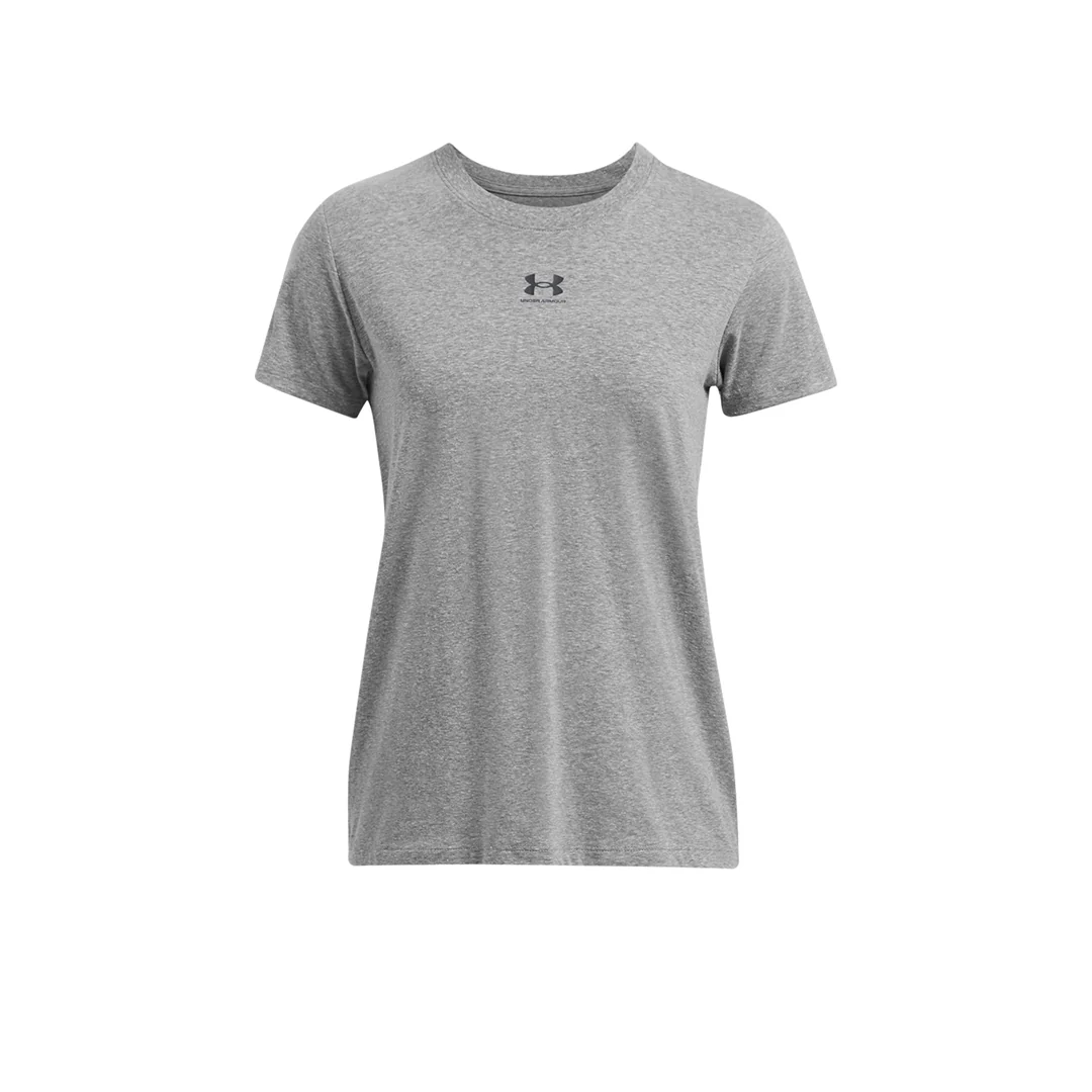 Under Armour Women Rival Core Short Sleeve | 1383648-025 - Image 3