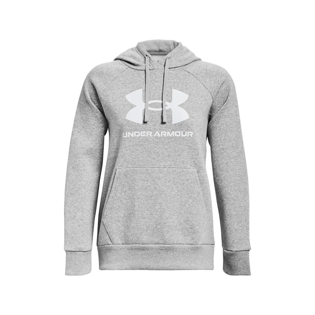 Under Armour Women Rival Fleece Big Logo Hoodie | 1379501-012 - Image 3